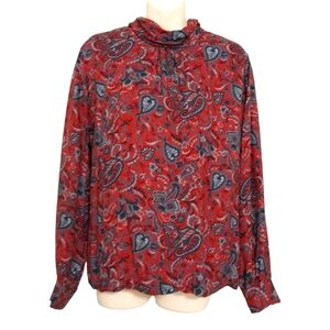 Vintage Country Sophisticates Pendleton Paisley Top  SZ 6